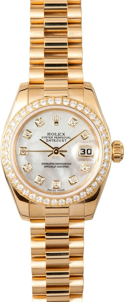 ladies gold rolex dress watch|authentic ladies Rolex watches.